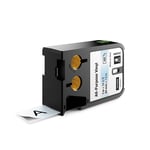 Dymo XTL 1868743 cinta vinilo negro sobre transparente 24mm | DYM1868743