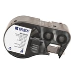 Brady M4-128-498 etiquetas de tejido de vinilo negro sobre blanco 48,26 mm x 25,4 mm | BRAM4-128-498