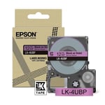 Epson LK-4UBP cinta negra sobre violeta 12mm | EPSC53S672101