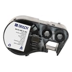 Brady M4-83-499-YL-BK etiquetas de tejido de nailon negro sobre amarillo Ø 12,7 mm | BRAM4-83-499-YL-BK