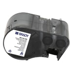 Brady M5-103-498 etiquetas de tejido de vinilo negro sobre blanco 31,75 mm x 25,4 mm | BRAM5-103-498