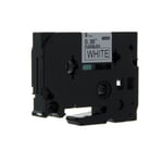 Q-Nomic TZe-FX221 cinta flexible 9mm texto negro sobre blanco (8M) | QNTZe-FX221