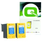 Q-Nomic Pack 110 (CB304AE) 2 cartuchos de tinta color | QNB-CB304BK2X