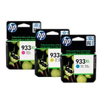 HP 933XL pack colores (Cian + Magenta + Amarillo) | HPB-933XLCMY