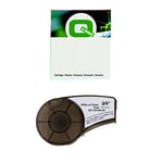 Q-Nomic M21-750-595-GN Cinta de vinilo blanco sobre verde 19,1 mm x 6,40M | QNM21-750-595-GN