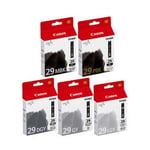 Canon PGI-29 multipack MBK/PBK/DGY/GY/LGY | CANPGI-29MBK/PBK/DGY/GY/LGY