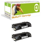 Q-nomic 80A (CF280A) Pack doble toner negro | QNB-CF280ABK2X