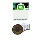 Q-Nomic M21-250-C-342-YL cinta termorretráctil Negro sobre amarillo 11,15 mm x 2,10 m | QNM21-250-C-342-YL
