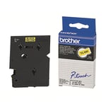 Brother TC-691 Cinta 9mm Texto Negro Sobre Amarillo(7,7M) | BROTC-691