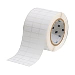 Brady THT-5-488-10 etiqueta de poliéster blanco mate 25,40 x 12,70 mm | BRATHT-5-488-10