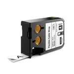 Dymo XTL 1868807 envoltura de cable flexible negro sobre blanco 19mm | DYM1868807