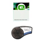 Q-Nomic M21-750-595-RD Cinta de vinilo blanco sobre rojo 19,1 mm x 6,40M | QNM21-750-595-RD