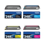 Brother TN-248CMYK Pack 4 colores XL | BROB-TN248XL