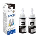 Epson 664 BK Pack 2x botella tinta negra | EPST6641x2