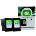 Q-Nomic Pack ahorro 62XL Negro (2 unidades) | QNB-62XLBK2X