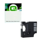 Q-Nomic 40910 (S0720670) cinta negro sobre transparente 9 mm x 7m | QN40910