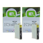 Q-Nomic T1281 x 2 Cartuchos de tinta negro | QNB-T1281D