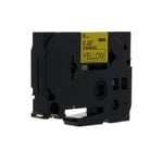 Q-Nomic TZe-FX611 cinta flexible 6mm texto negro sobre amarillo (8M) | QNTZe-FX611