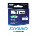 Dymo 60611 (S0721030) cinta plástica blanca 6mm | 60611