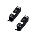 Q-Nomic PGI-550PGBK XL Pack 2 cartuchos negros | QNB-PGI550BK2X