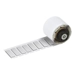 Brady M6-01-7593-SL etiquetas de poliéster plateadas 27 mm x 7,95 mm | BRAM6-01-7593-SL
