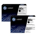 HP 80X Pack dos toners negros XL (CF280XD) | HPBCF280XD