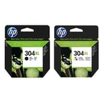 Pack tinta HP 304 negro+color XL original con el rendimiento y calidad necesaria para tus impresiones. Compra aquí cartuchos para tu impresora HP y disfrútalos en 24/48 horas. | HPB304XL