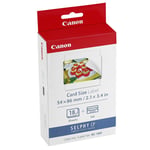 Canon KC-18IF Cartucho de Tinta + Papel Fotográfico Tarjeta Adhesiva 86x54mm (18u.) | CANKC-18IF