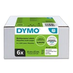 Dymo 2093094 etiquetas multiuso removibles 6 rollos | DYM2093094