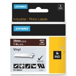Dymo 1805424 IND Rhino cinta vinilo blanco sobre marrón 24mm | DYM1805424