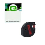 Q-Nomic 91203 (S0721630) cinta plástica negro sobre rojo 12mm | QN91203