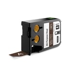 Dymo XTL 1868787 cinta vinilo blanco sobre marrón 19mm | DYM1868787