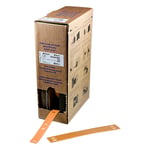 Brady BM-10x75-7643-OR etiquetas de poliuretano naranjas 10 mm x 75 mm | BRABM-10X75-7643-OR