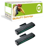 Q-nomic 142A (W1420A) Pack doble toner negro | QNB-W1420AX2