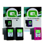 Q-Nomic Pack 301XL (2 Negro + 1 tri-color) | QNB-2CH563-1CH564