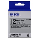 Epson LK-4SBM Cinta negro sobre plateado metalizado 12mm (C53S654019) | EPSLK-4SBM