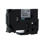 Q-Nomic TZe-243 cinta 18mm texto azul sobre blanco (8M) | QNTZe-243