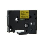 Q-Nomic TZe-631 cinta 12mm texto negro sobre amarillo (8M) | QNTZe-631