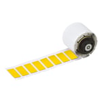 Brady M6-02-7593-YL etiquetas de poliéster laminado amarillas 27 mm x 12,45 mm | BRAM6-02-7593-YL