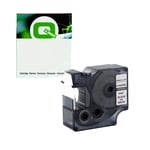 Q-Nomic 1805430 IND Rhino cinta vinilo negro sobre blanco 24mm | QN1805430