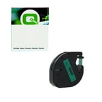 Q-Nomic 91209 (S0721730) cinta plástica negro sobre plateado 12mm | QN91209