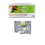Q-Nomic TZe-631S cinta negra sobre amarillo 12 mm | QNTZE-631S