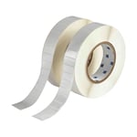 Brady THT-59-533-10 etiqueta removible de poliéster blanco brillante 25,40 x 12,70 mm | BRATHT-59-533-10