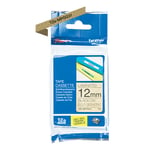 Brother TZe-MPGG31 Cinta negro sobre oro 12 mm | BROTZE-MPGG31
