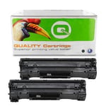 Q-Nomic 85A (CE285AD) Pack de 2 toners negros | QNCE285AD