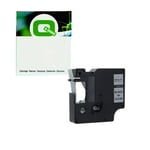 Q-Nomic 45010 (S0720500) cinta plástica negro sobre transparente 12mm | QN45010
