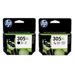 HP 305XL Pack de 2 cartuchos XL: Negro + Color | HPB-305XL