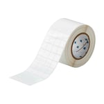 Brady THT-50-423-10 etiqueta poliéster blanco brillante 19,05 x 19,05 mm | BRATHT-50-423-10
