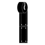 Brady M6-25x75-B7598-BK etiquetas de poliuretano negras 25 mm x 75 mm | BRAM6-25X75-B7598-BK
