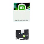 Q-nomic TZe-SE5 Cinta de seguridad negra sobre blanca 24 mm | QNTZE-SE5